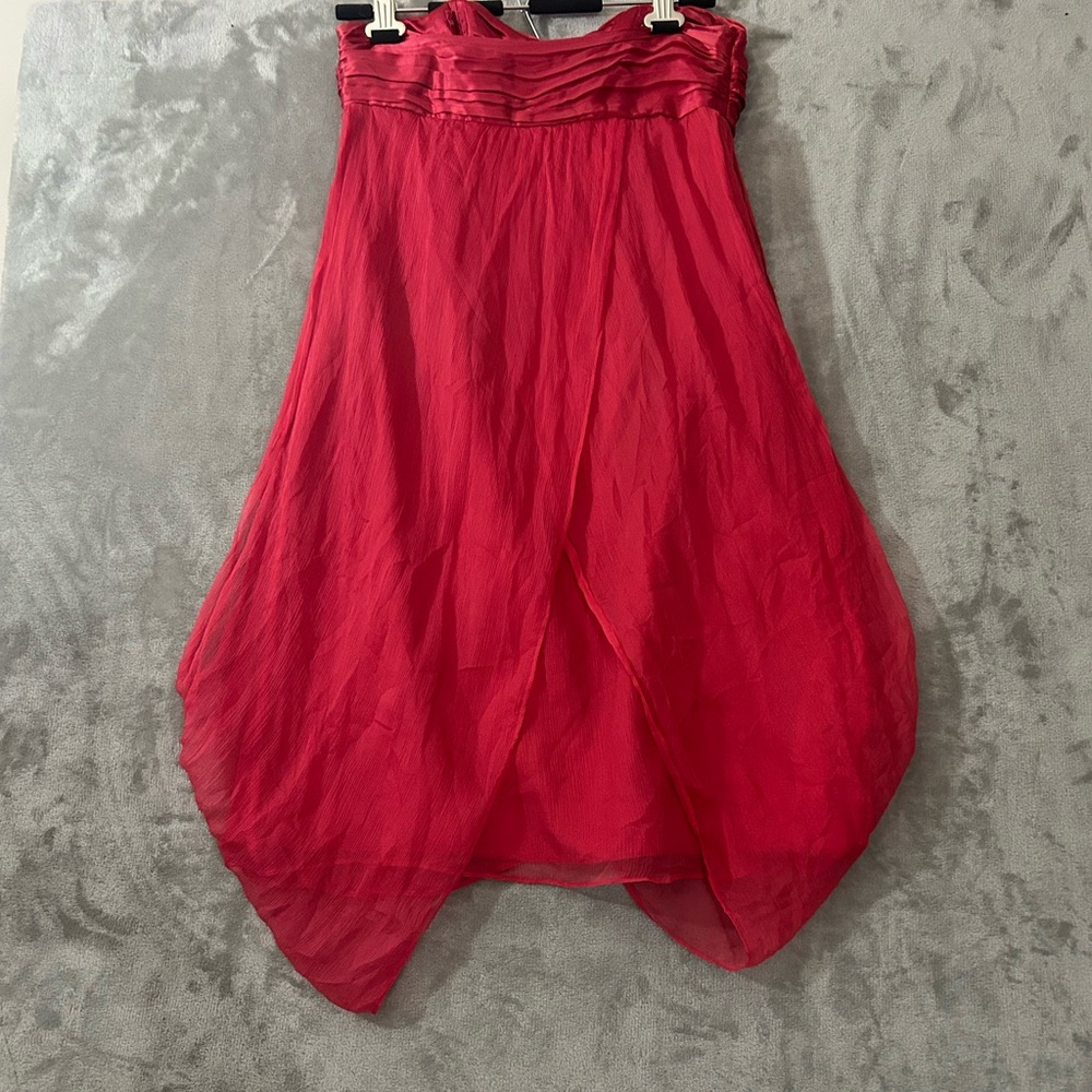 Monsoon silk strapless mini dress - Picture 12 of 14